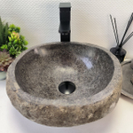 Раковина из речного камня RS63335 (38*35*16) 0122