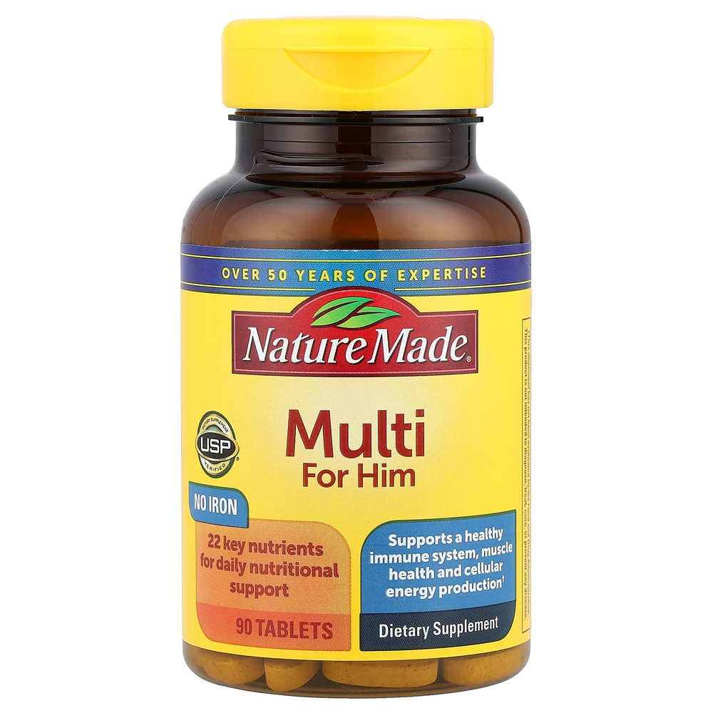 Nature Made, мультивитамины для мужчин, 90 таблеток