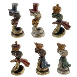 GAEM Фигурка декоративная "Змея", L3 W3 H8 см, 6в.