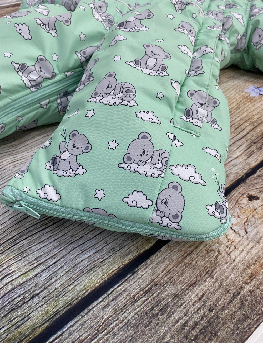 Комбинезон-трасформер детский 2в1 "Мишутка" , модель: 72-18 (Цвет: Песочный, Размер: 80)