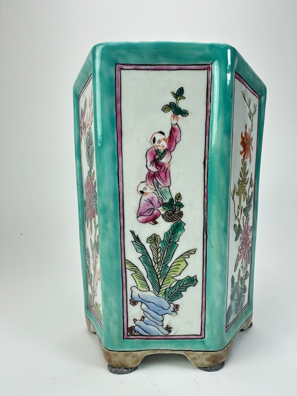 Шестиугольная ваза-кашпо