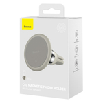 Автомобильный держатель Baseus C01 Magnetic Phone Holder (На воздуховод) - Creamy White