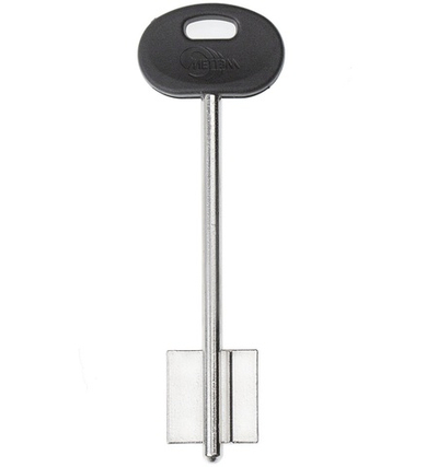 Заготовка сувальдного ключа МЕТТЭМ-25ПЛ (109/87x22x21.4х2.4)(4.9) МЕТТЭМ РФ MET25DP 15688