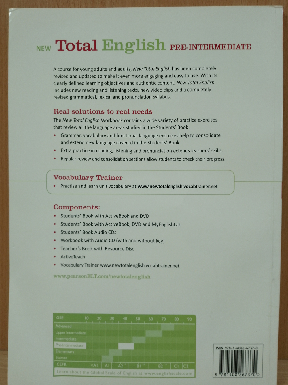 New Total English Pre-Intermediate Workbook with Key and Audio CD Pack