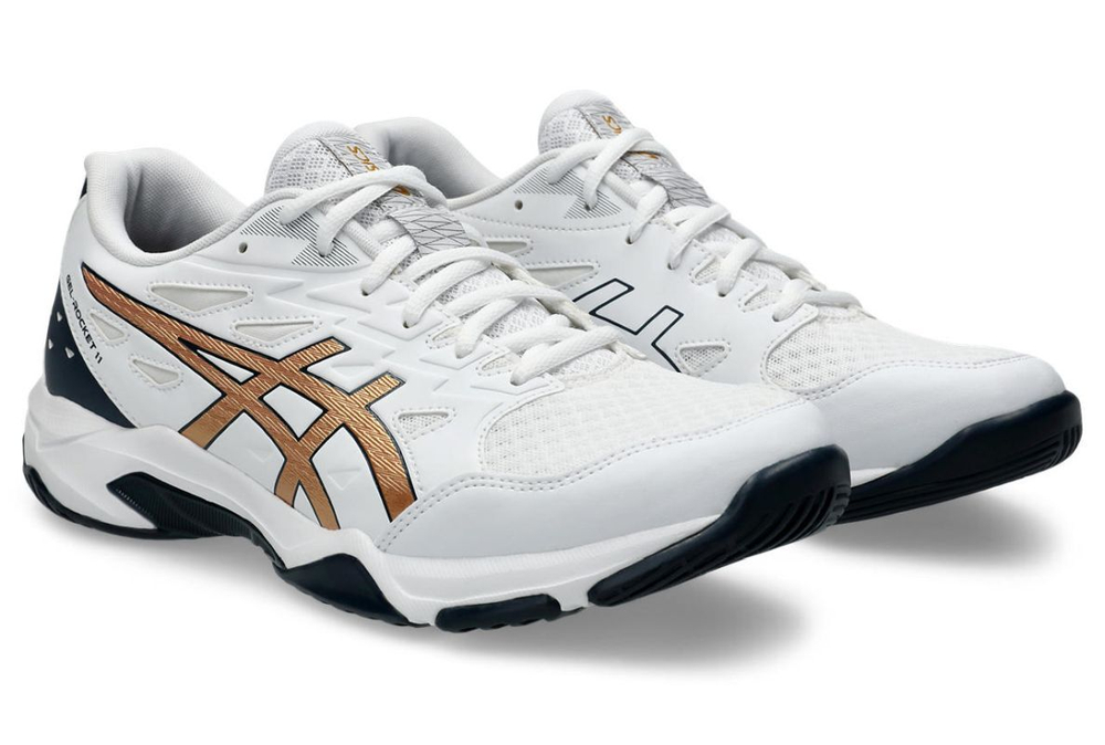 Мужские кроссовки для бадминтона/сквоша Asics Gel-Rocket 11 - белый