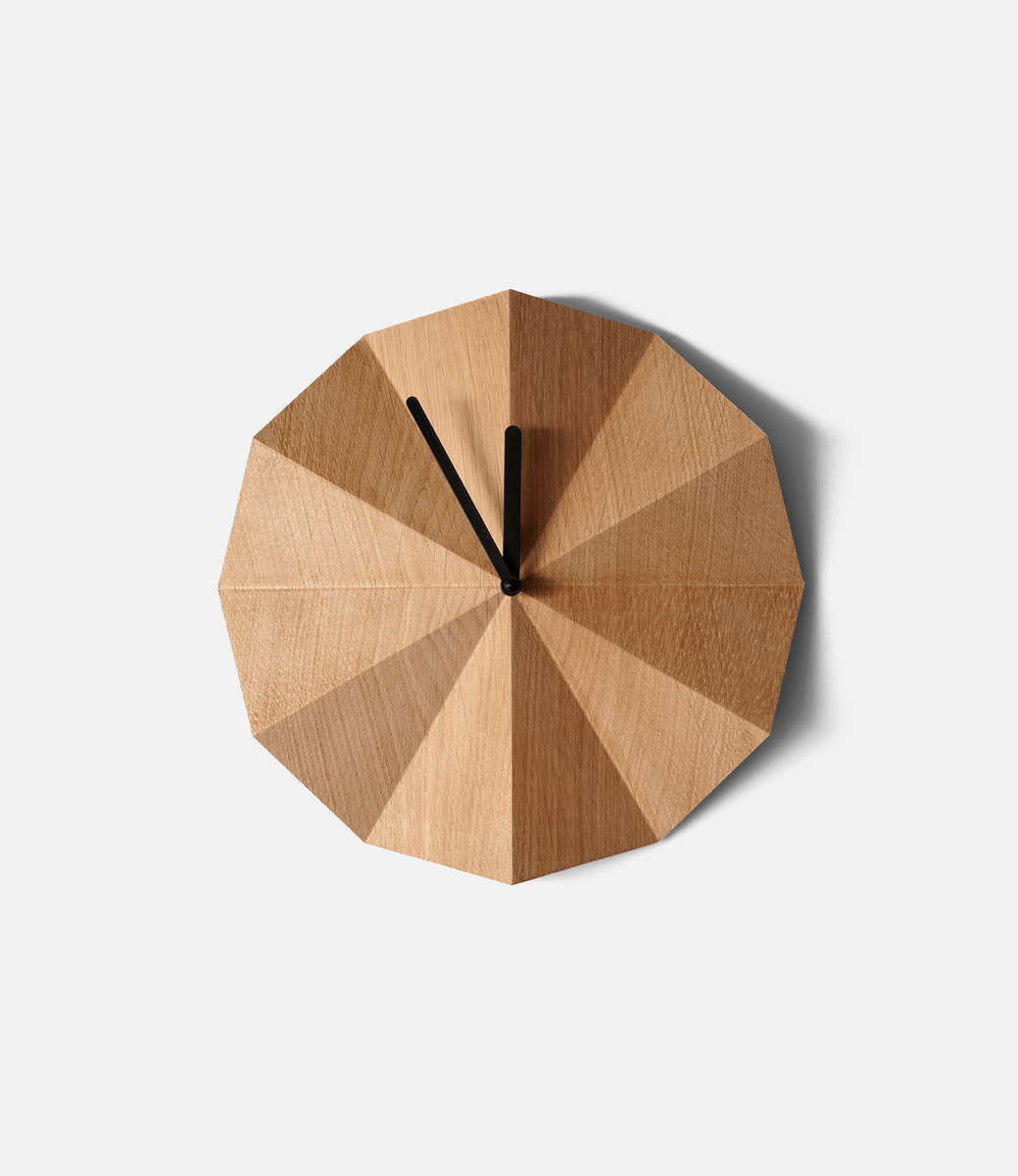 Lawa Design Delta Clock Oak — настенные часы