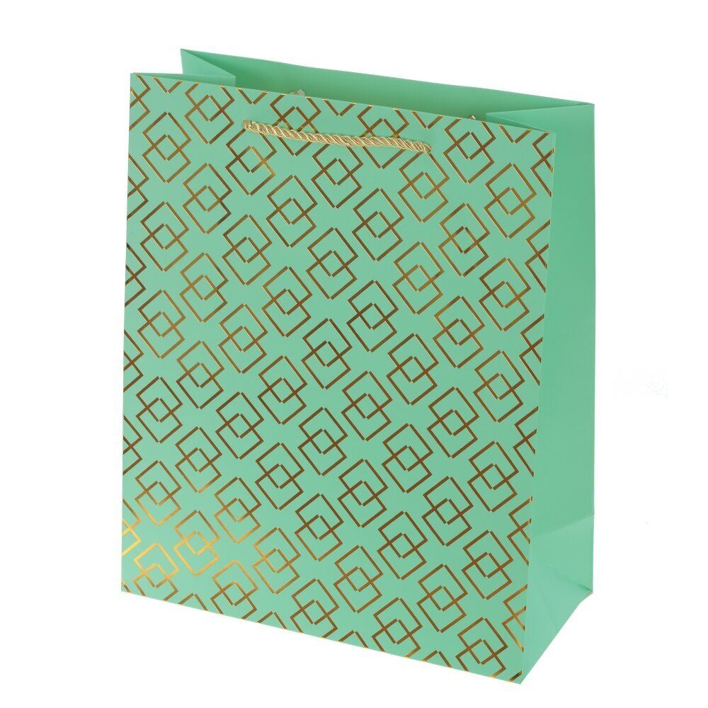 GAEM Пакет подарочный M (бумага 210г/м2, блок микс 12шт), L26 W12 H32 см, 4в.