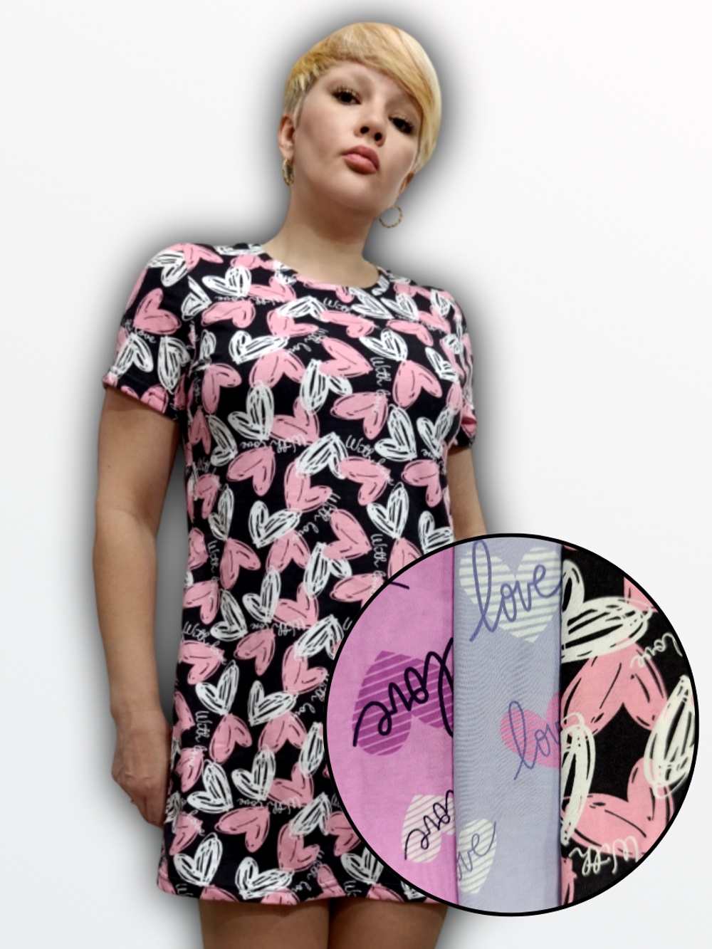 509800 Туника женская разноцветная, микс (52)