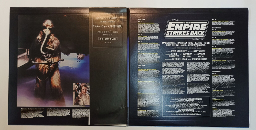 Винтажная виниловая пластинка LP John Williams The London Symphony Orchestra Star Wars / The Empire Strikes Back 2LP (Japan 1980)