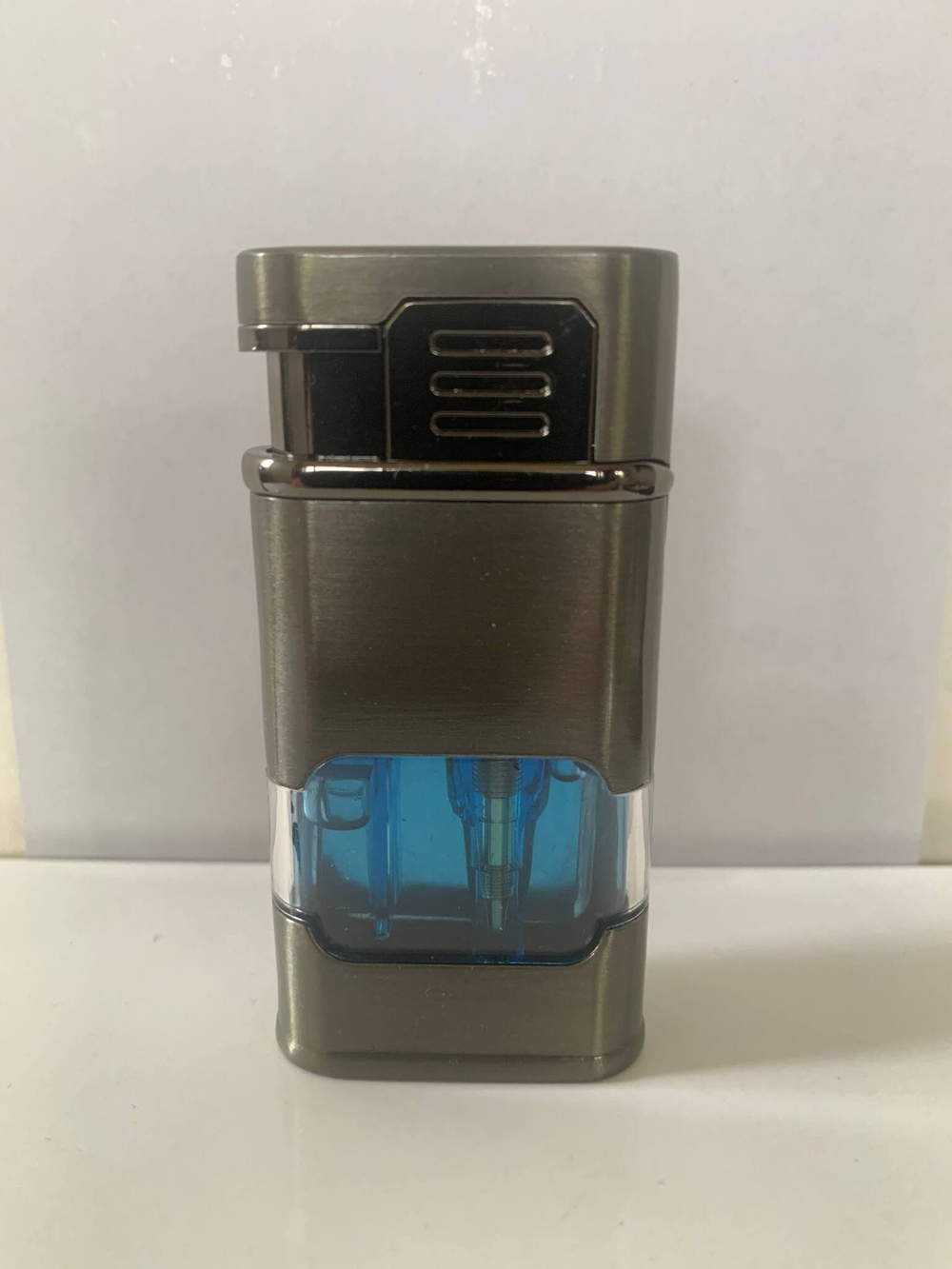 газовая зажигалка часы, черный мат.2