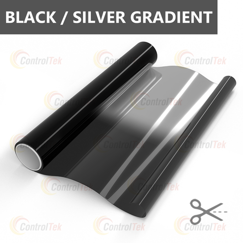 Пленка тонировочная градиентная BLACK and SILVER GRADIENT ControlTek, на отрез (ширина рулона 0,5 м.)