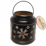 Сувенир с подсветкой «Сказочная снежинка» 12*15 см, чёрный