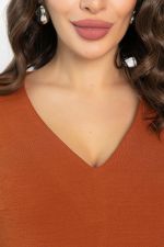 Платье трикотажное Парижанка (терракот) П14335-10М LT Collection