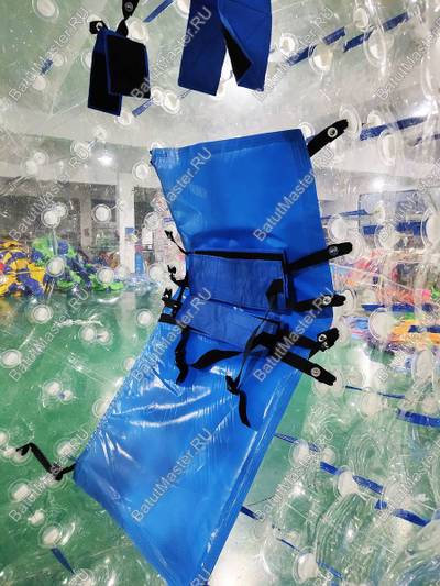 Светящийся зорб "Вселенная" ТПУ, диаметр 3 м, синие стропы