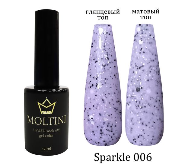 Гель-лак Moltini “Sparkle” 006, 12 ml