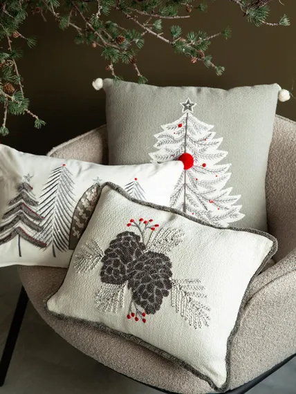 Чехол на подушку frosted cones из коллекции new year essential