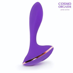 Фиолетовый вибростимулятор G-точки с широким основанием - 15,5 см. (Цвет: фиолетовый)