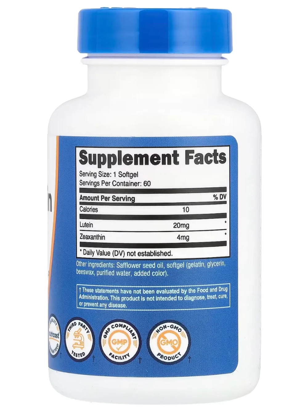 Зеаксантин с лютеином 20мг 60 капсул
