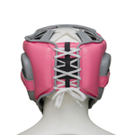 Шлем боксерский LEADERS MEX FANCY PNK/GR розовый/серый