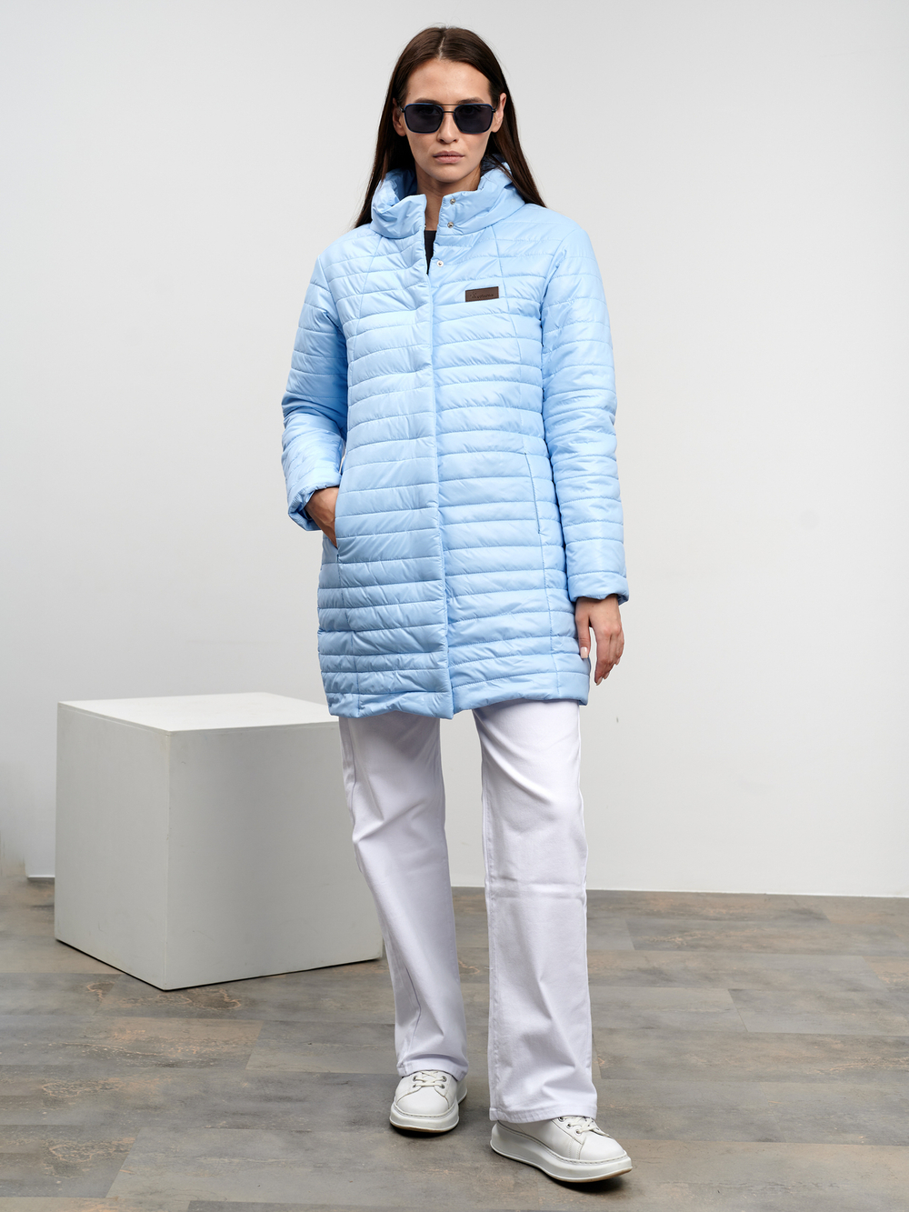 Полупальто "Сити" голубой