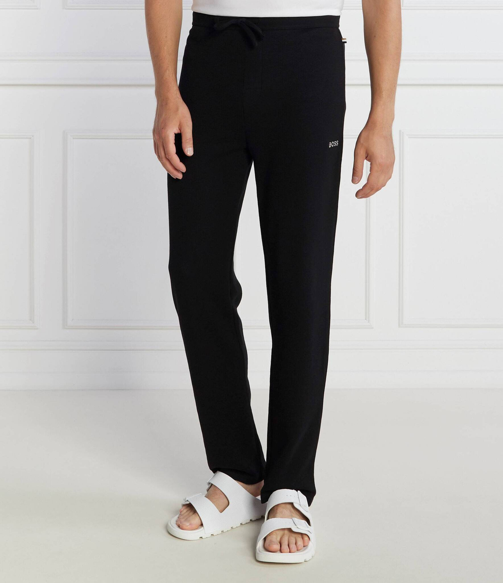 Пижамные брюки Waffle BOSS BLACK - черный(50479388)
