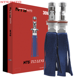 Автолампа LED Н11\8 к-т (КОСИЧКА) Т12-LENS  30W 6000K NTS-AUTO CANBUS (T12-LENS-H11)