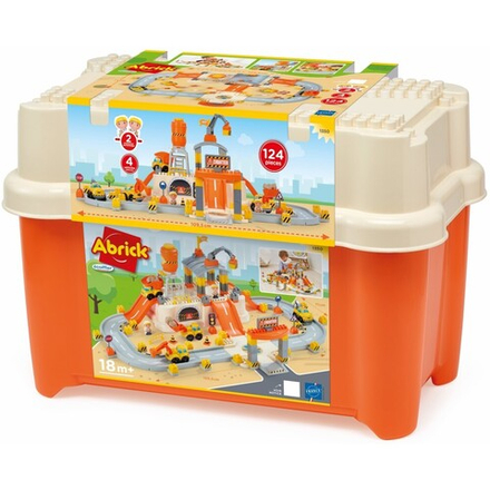 Ecoiffier Abrick - Большая строительная площадка + 4 машины + аксессуары 1350 / артикул   1350  / GTIN 3280250013501