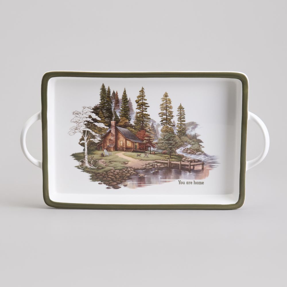 БЛЮДО С РУЧКАМИ LEFARD "FAMILY HOUSE" ПРЯМОУГ. 35,5*20*4 СМ (КОР=12ШТ.)