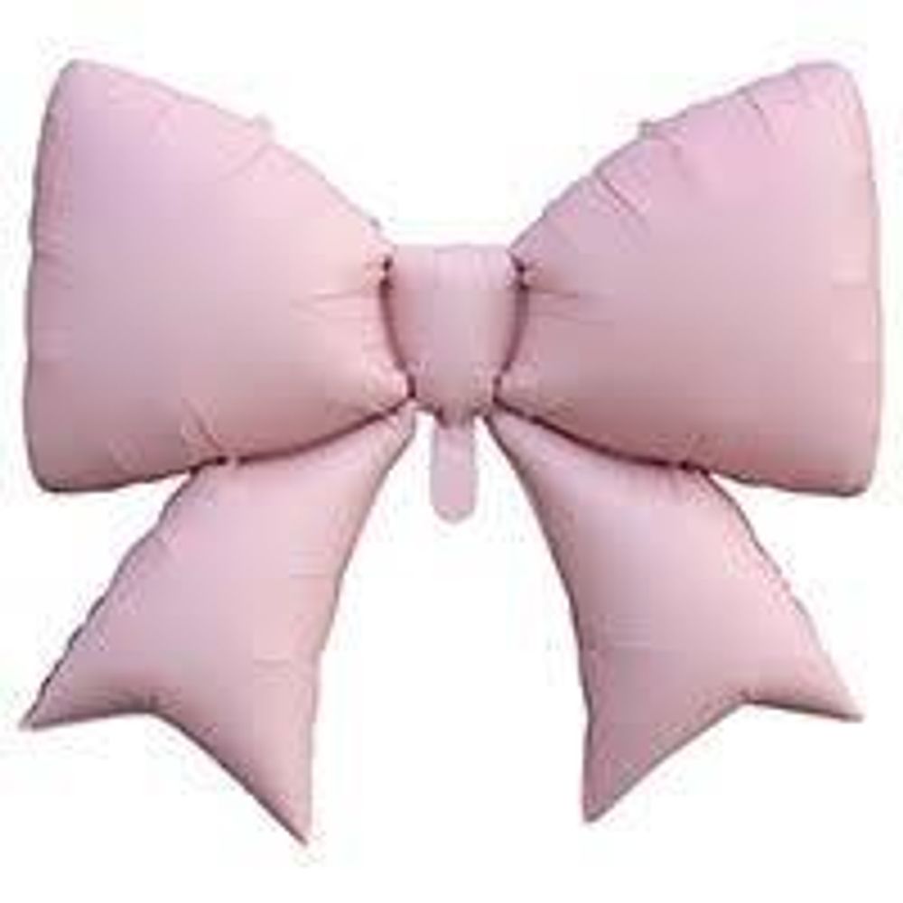 К Шар (30"74 см) Фольга Бант, Пыльно-Розовый сатин