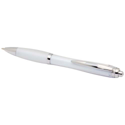 Шариковая ручка Nash из пластмассы, переработанной по стандарту RCS, с цветными корпусом и рукояткой (синие чернила)