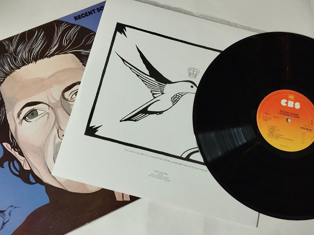 Винтажная виниловая пластинка LP Leonard Cohen Recent Songs (Holland 1979)