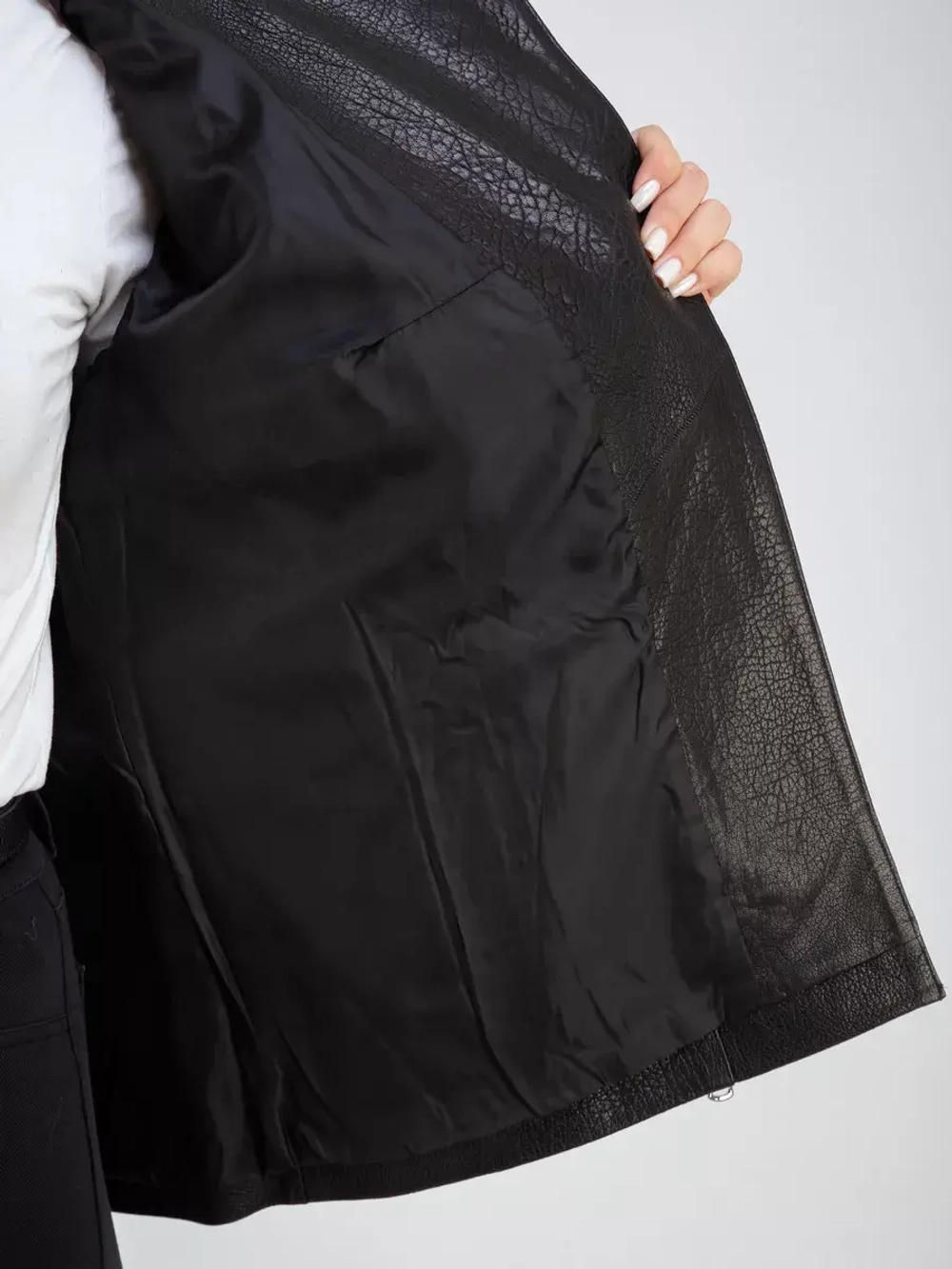 Кожаная куртка демисезонная косуха