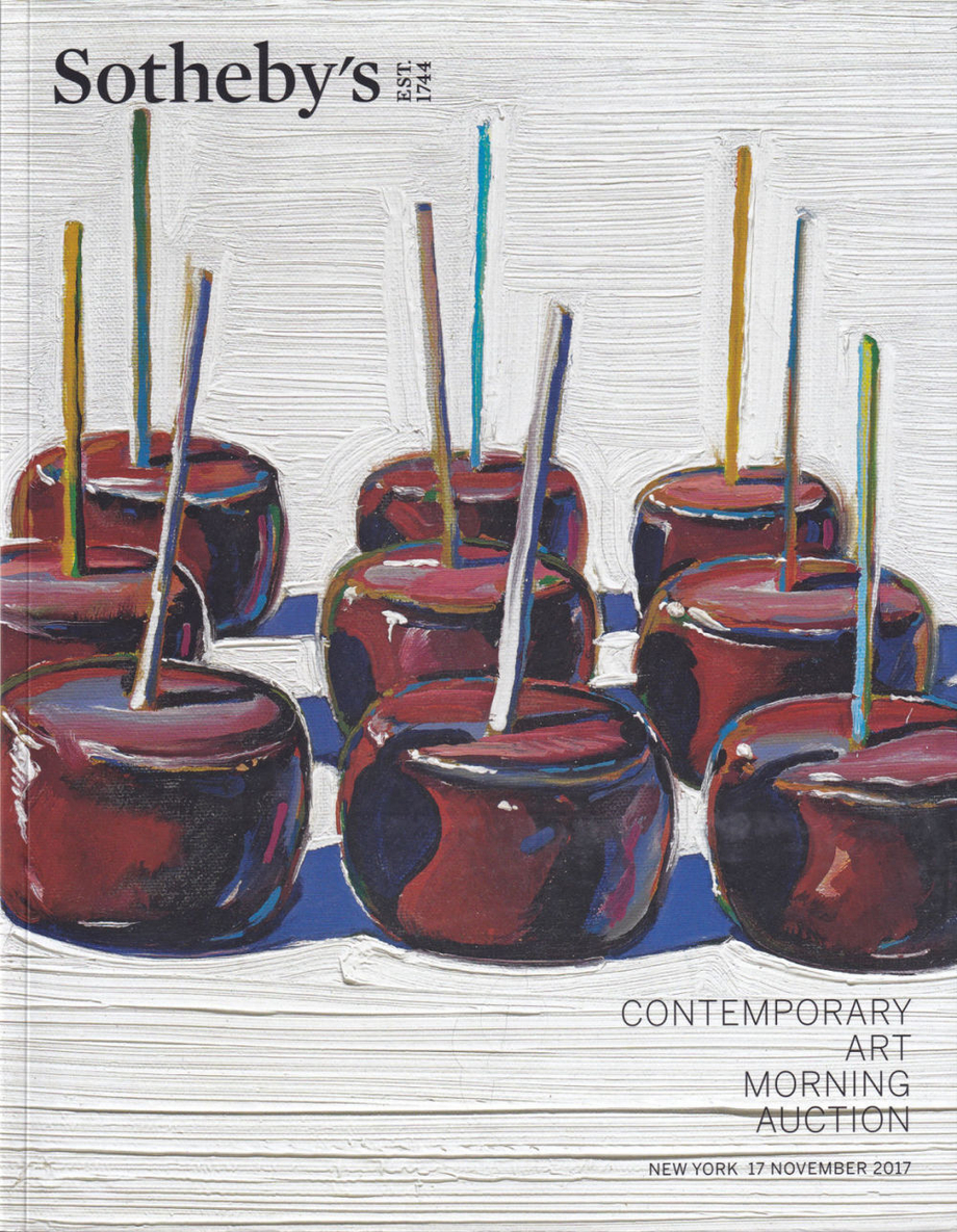 Каталог аукциона Sotheby's, Нью-Йорк, Современное искусство: утренние торги от 17 ноября 2017 года