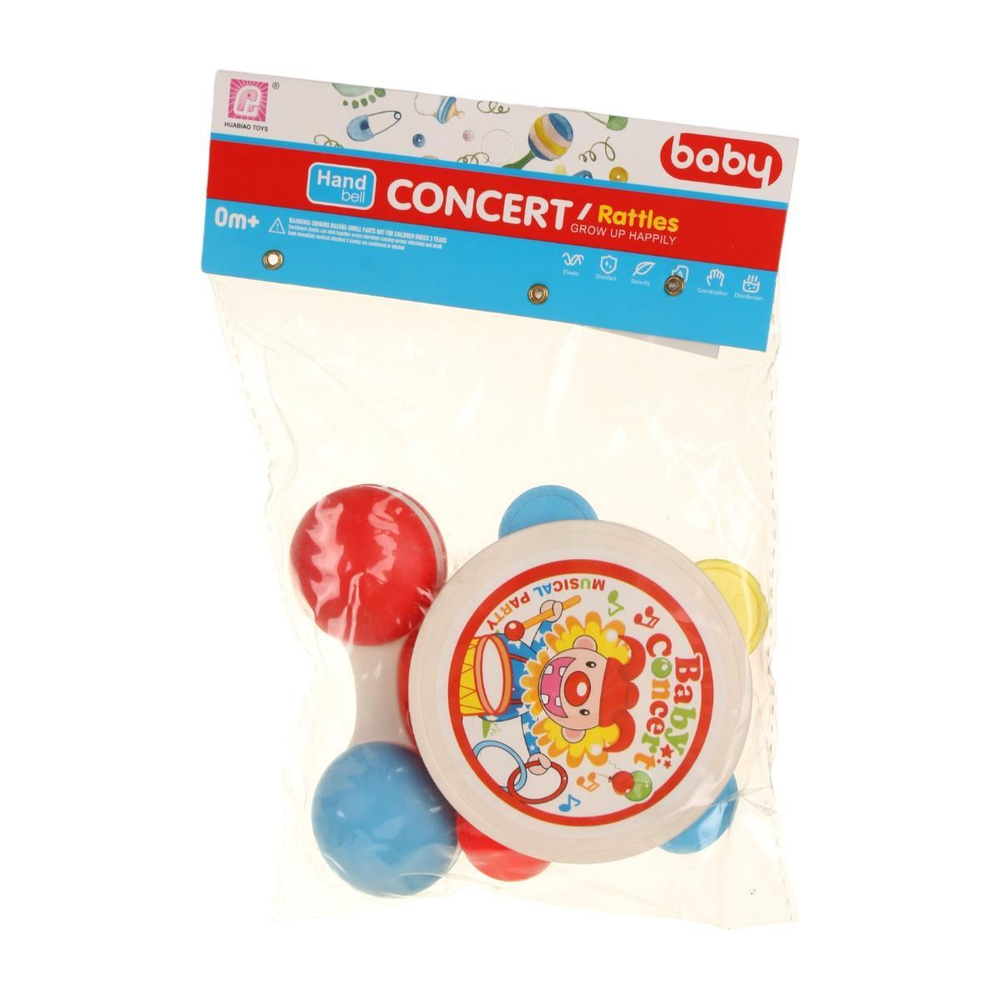 Набор погремушек 4шт, пакет D213