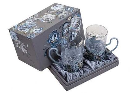 Set of 2 tea glass holders in a giftbox SET02D22062023001