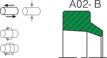 Грязесъемник A02-A 100х115х9.5/14
