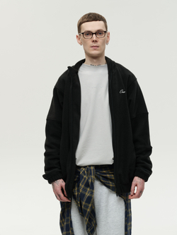 Zip-Up Sweatshirt Black