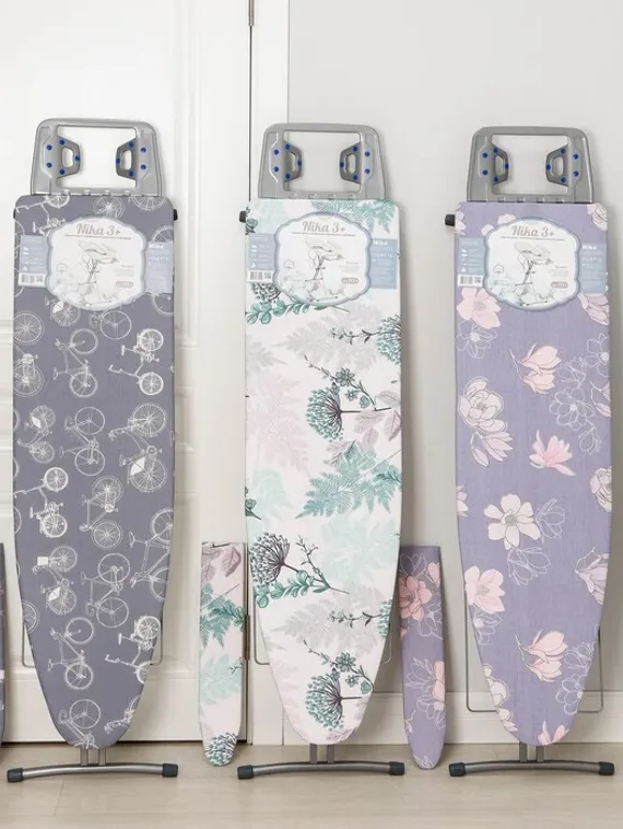 Доска гладильная Nika «Ника 3+», 122×35 см, два положения высоты 70,85 см, рисунок МИКС