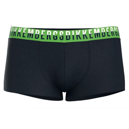 Мужские трусы боксеры темно-синие набор 3в1 Bikkembergs BICOLOR BKK52UTR27TR