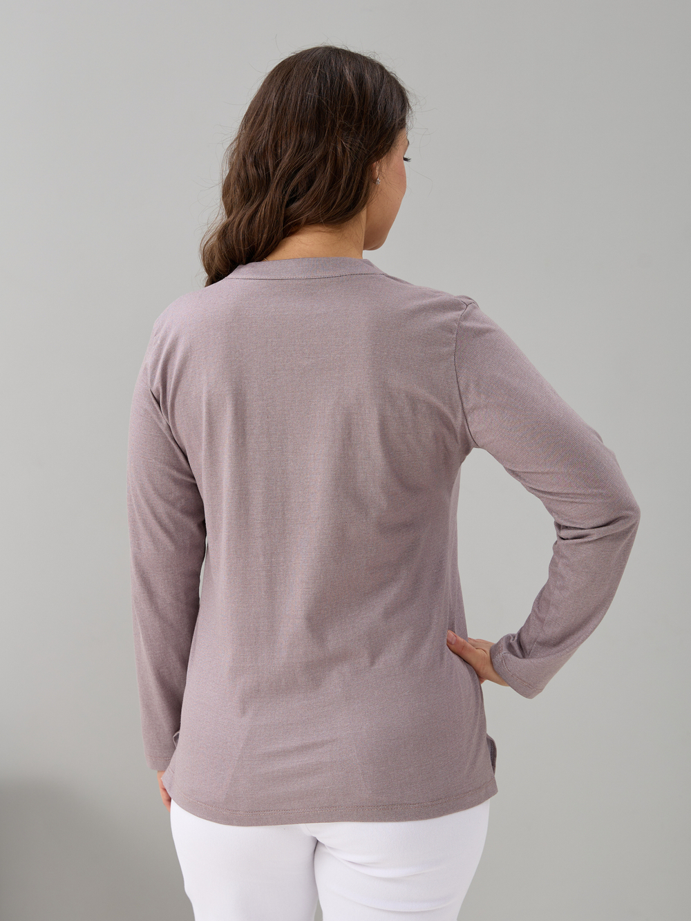 Блузка БЛ-22/темнобежевый-рогожка