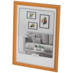 Фоторамка Image Art С22 МДФ универсальная 21х30 цвет янтарь вставка прозрачный пластик | Image Art