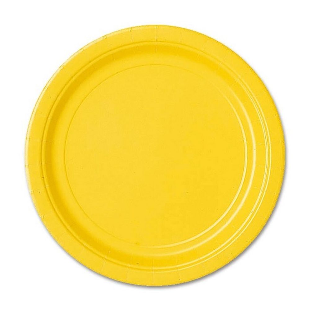 Тарелки Yellow Sunshine 17 см, 8 шт. #1502-1104