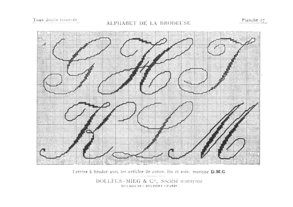 Alphabet de La Brodeuse | G. Dubois