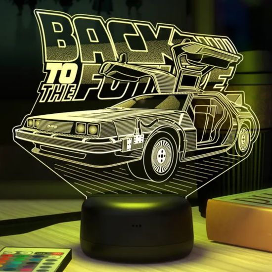 3D лампа Делореан Назад в будущее