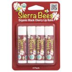 Sierra Bees, органические бальзамы для губ, черная вишня, 4 шт. в упаковке, 4,25 г (0,15 унции)