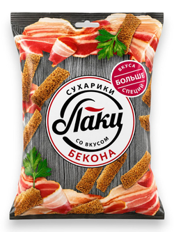 Сухарики Ассорти 5 Вкусов "Лаки" 75 г * 2 шт