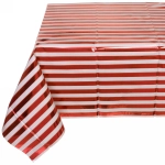 Скатерть фольгированная «Фантазия» 137*183см цвет красный, пвх