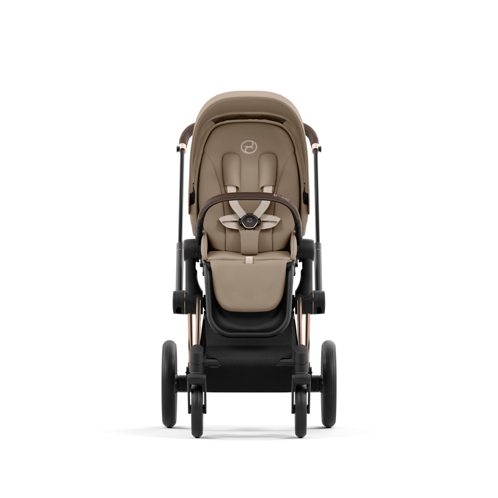 Коляска Cybex Priam IV 3 в 1 цвет Cozy Beige на шасси Rosegold