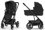 Коляска Cybex Talos S Lux BLK complete Aton S2 Moon Black Base One 4 в 1 Moon Black с дождевиками