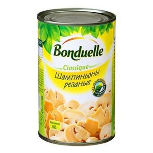 ШАМПИНЬОНЫ BONDUELLE РЕЗАНЫЕ 425МЛ Ж/Б